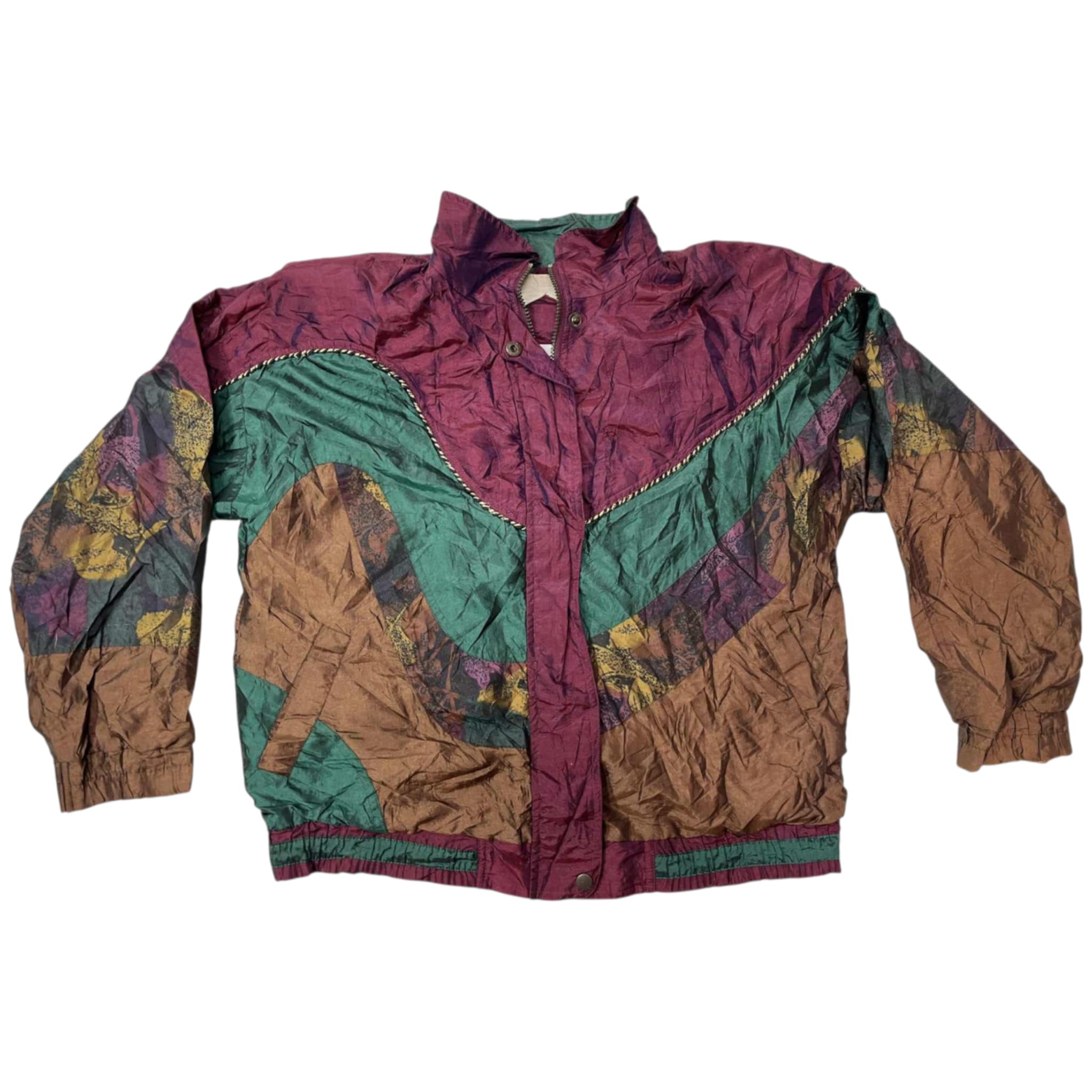 Mahogany Waves Windbreaker